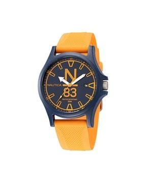napjss222 analogue watch with resin strap