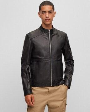 nappa leather extra slim fit jacket