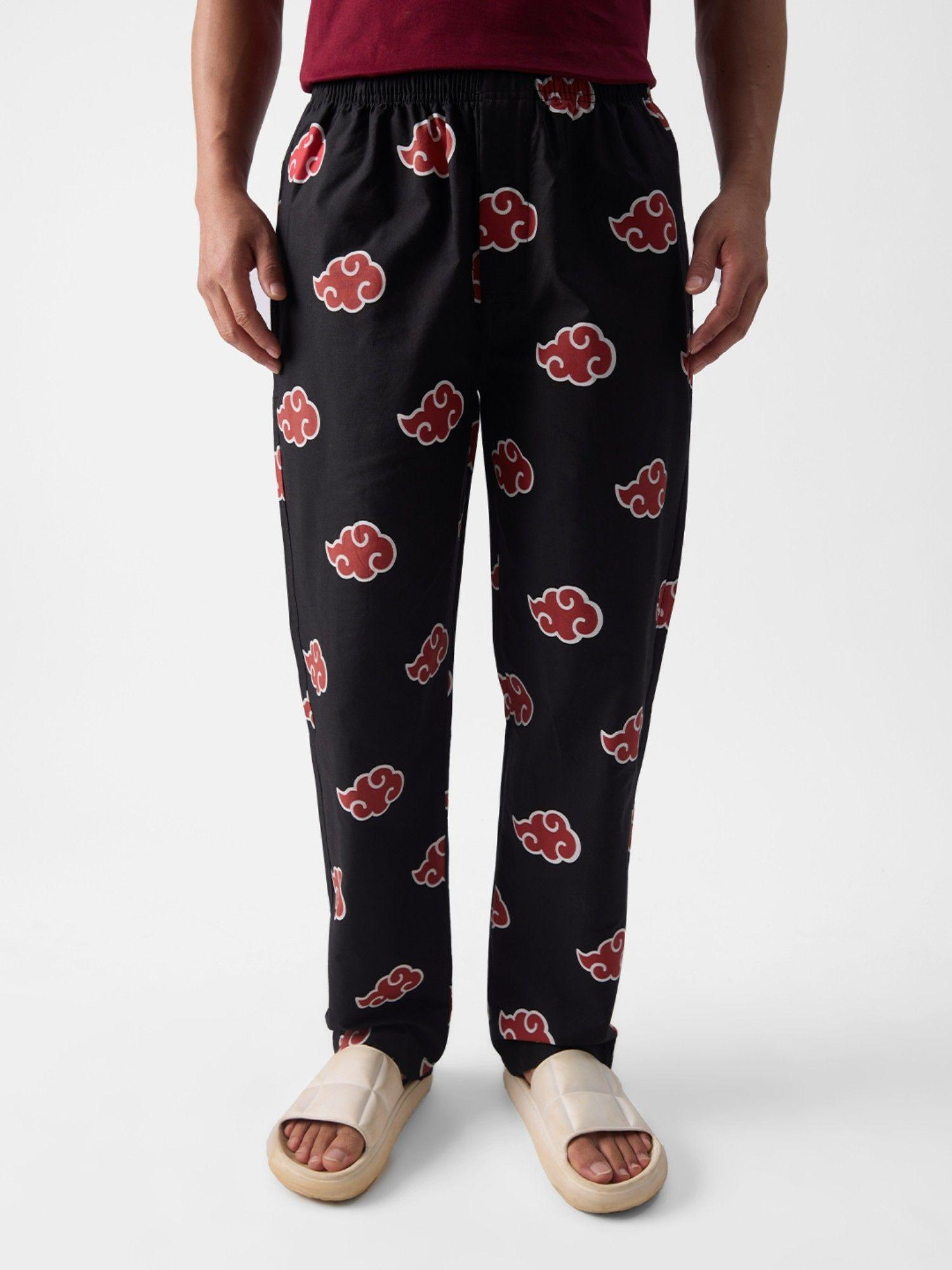 naruto: akatsuki pattern pajamas for mens