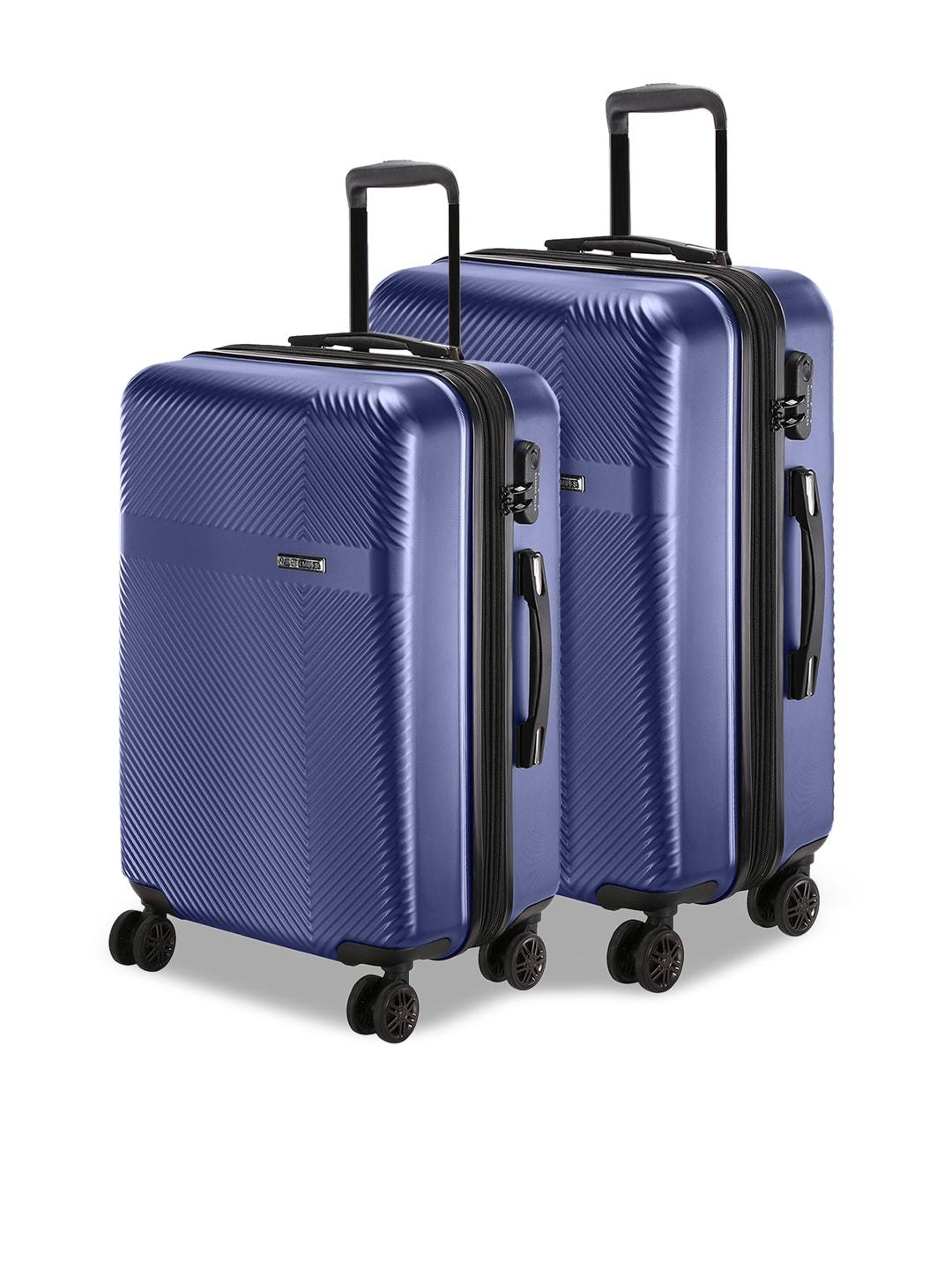 nasher miles blue unisex set of 2 trolley bags
