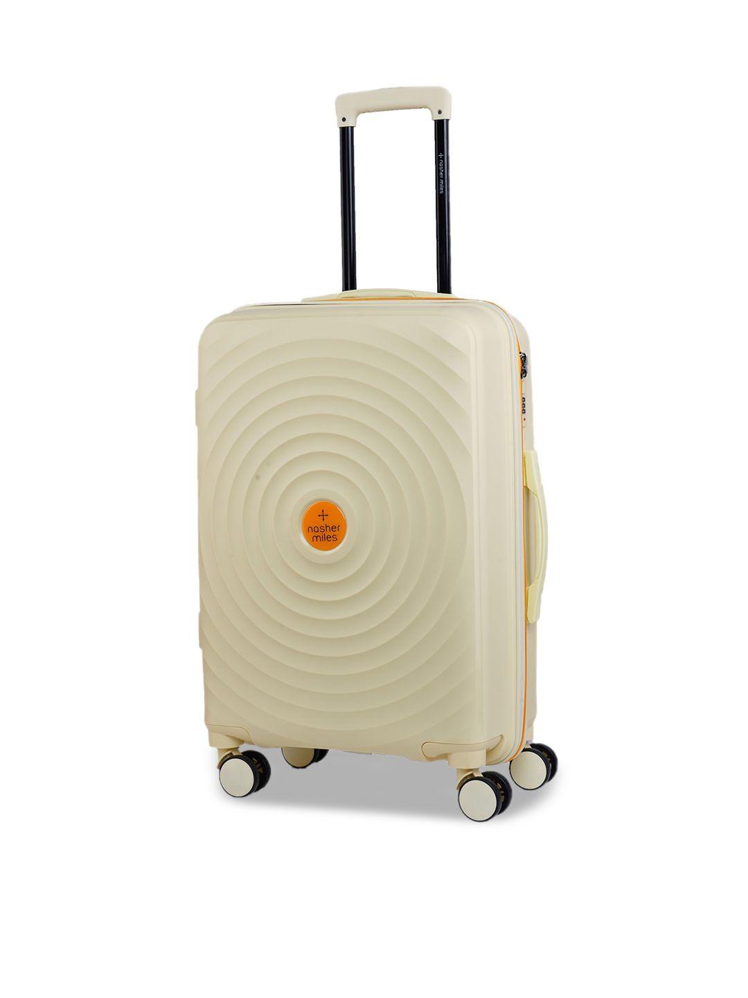 nasher miles goa hard-sided polypropylene check-in luggage 65cm trolley bag