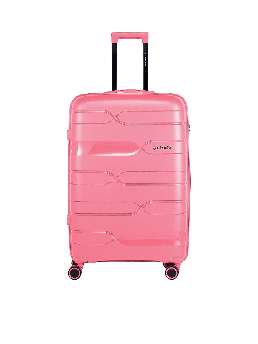 nasher miles paris textured hard-sided large trolley suitcase