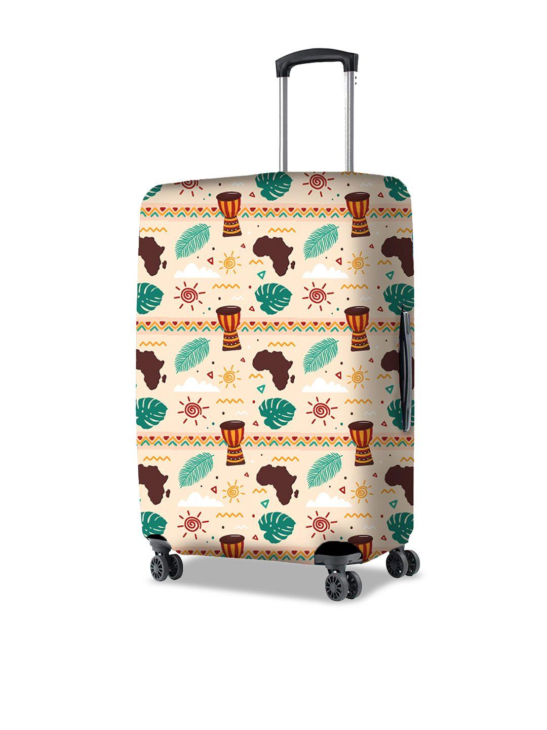 nasher miles conversational printed luggage cover