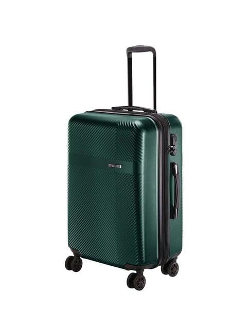 nasher miles fifth avenue expander hardside polycarbonate checkin bottlegreen 24inch|65cm trolleybag