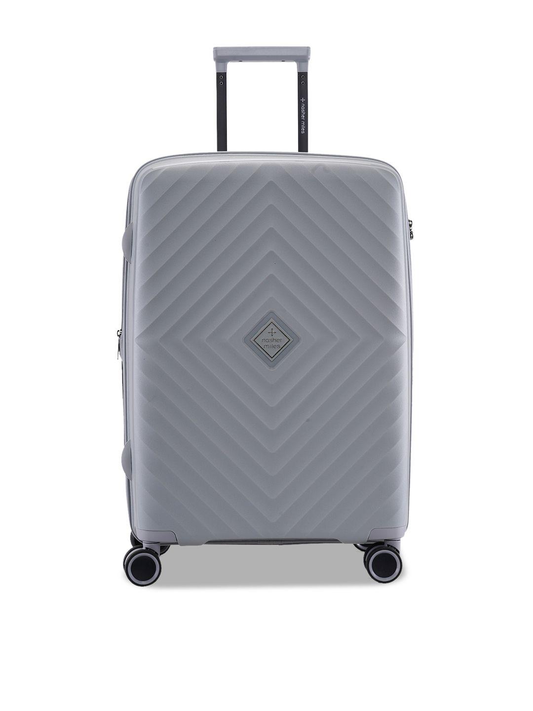nasher miles hard-sided medium textured trolley suitcase
