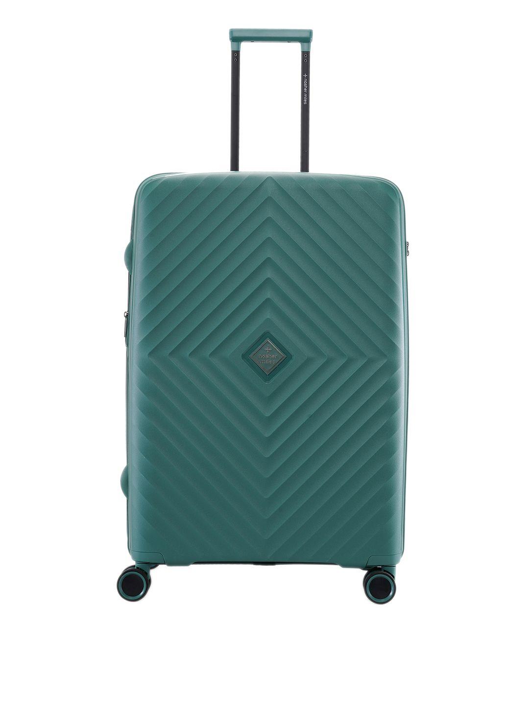 nasher miles hard-sided textured large trolley bag