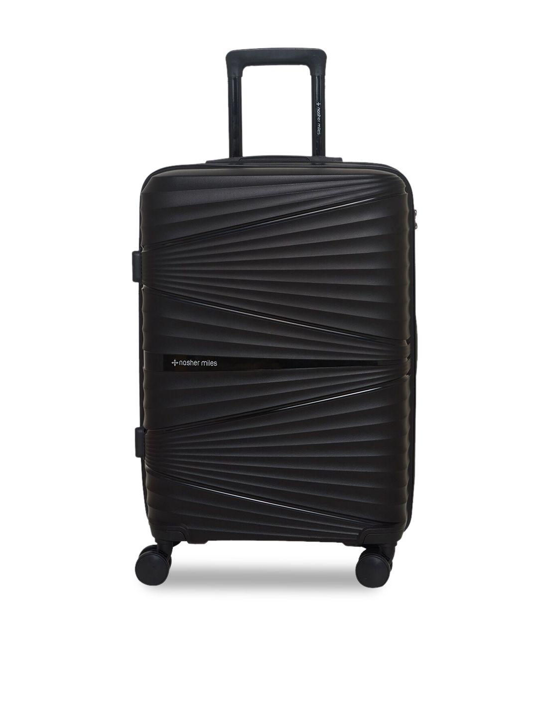 nasher miles mumbai solid hard medium trolley suitcase - 65 cm