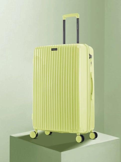 nasher miles pondicherry hard-side polypropylene check-in lime yellow 28 inch |75cm trolley bag
