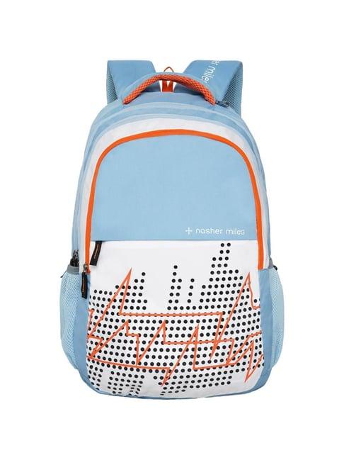 nasher miles pulse backpack for men & women | 3 compartment/casual/college bag | white, 45l