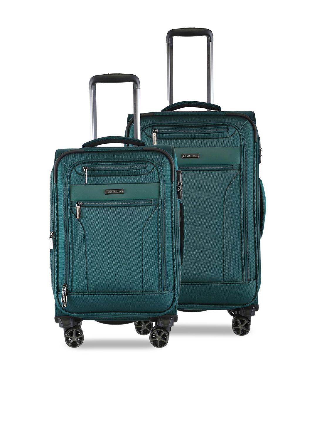 nasher miles set of 2 soft-sided trolley suitcases