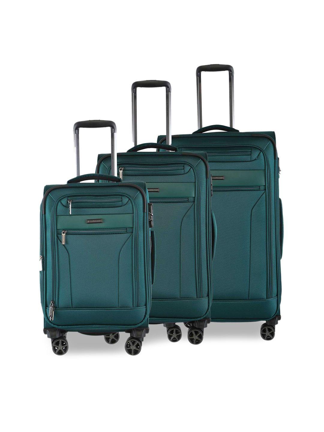 nasher miles set of 3 soft-sided trolley bags