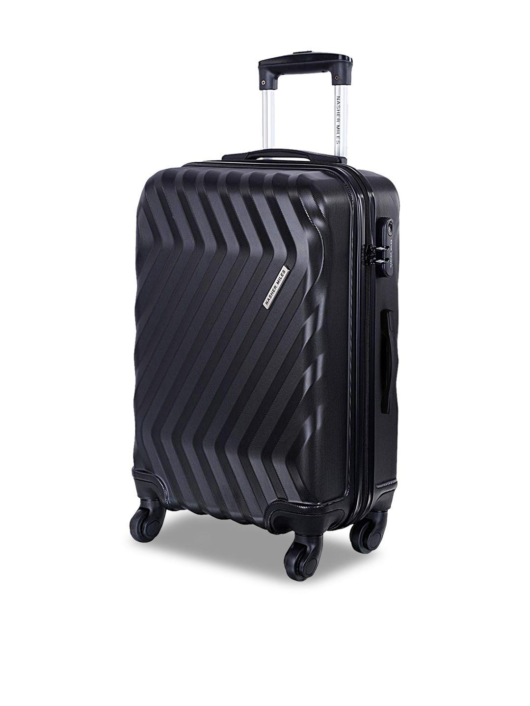 nasher miles textured hard-sided medium trolley suitcase