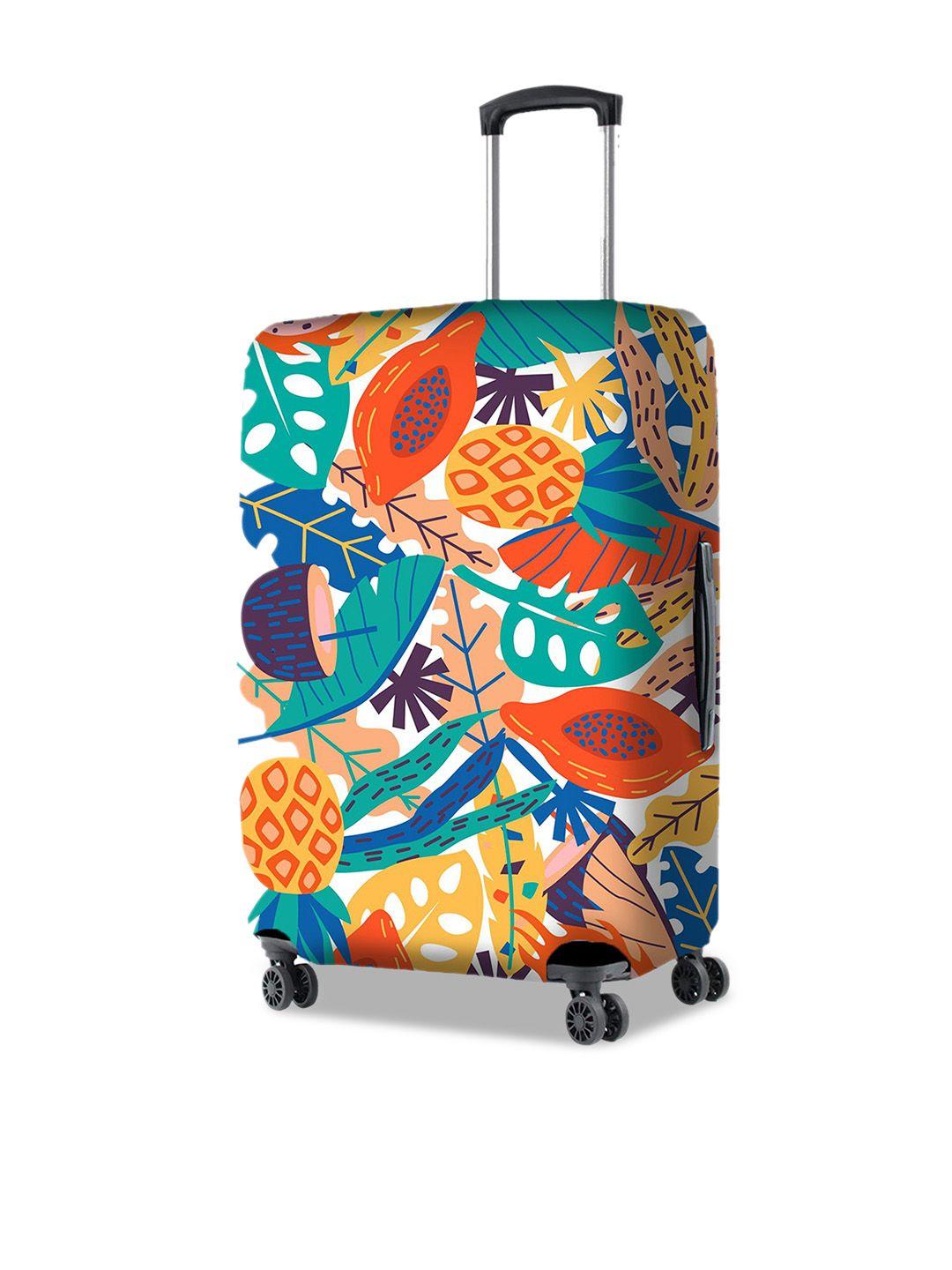 nasher miles tropical printed foldable large luggage cover