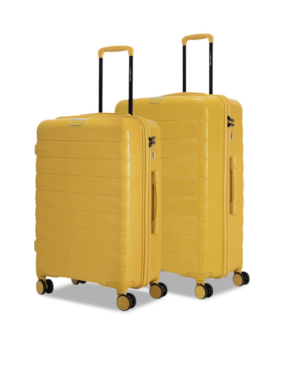 nasher miles vienna set of 2 hard-sided trolley suitcase -  177 l