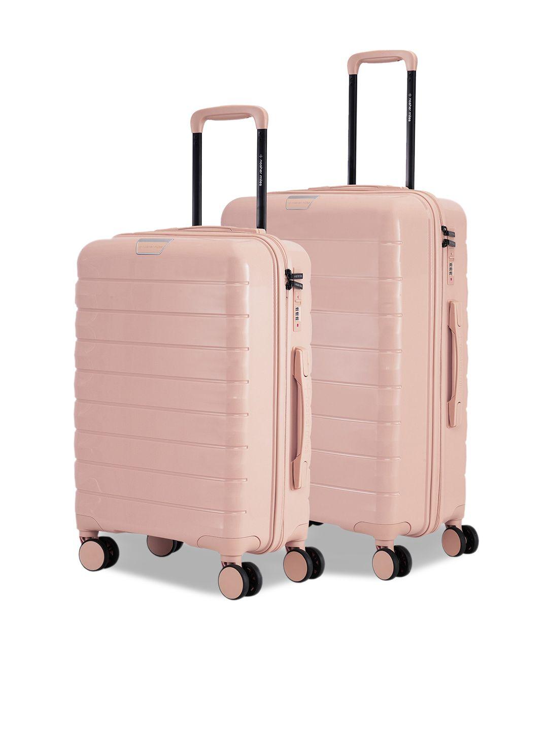 nasher miles vienna set of 2 hard-sided trolley suitcase - 113 l