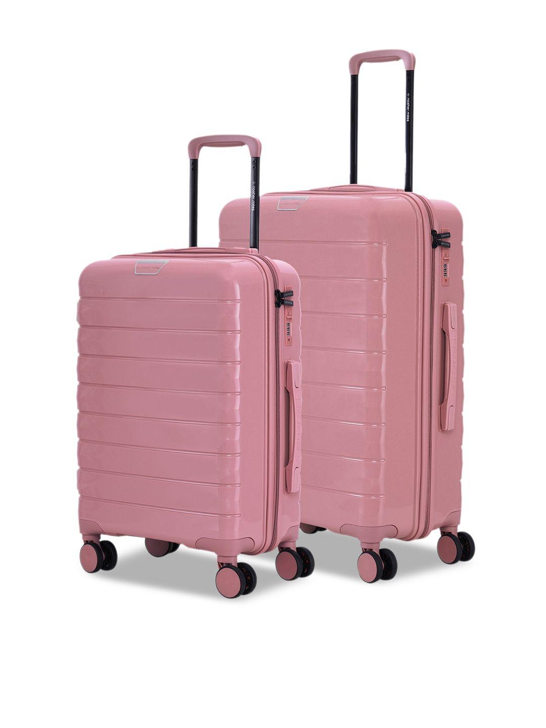 nasher miles vienna set of 2 hard-sided trolley suitcase - 113 l