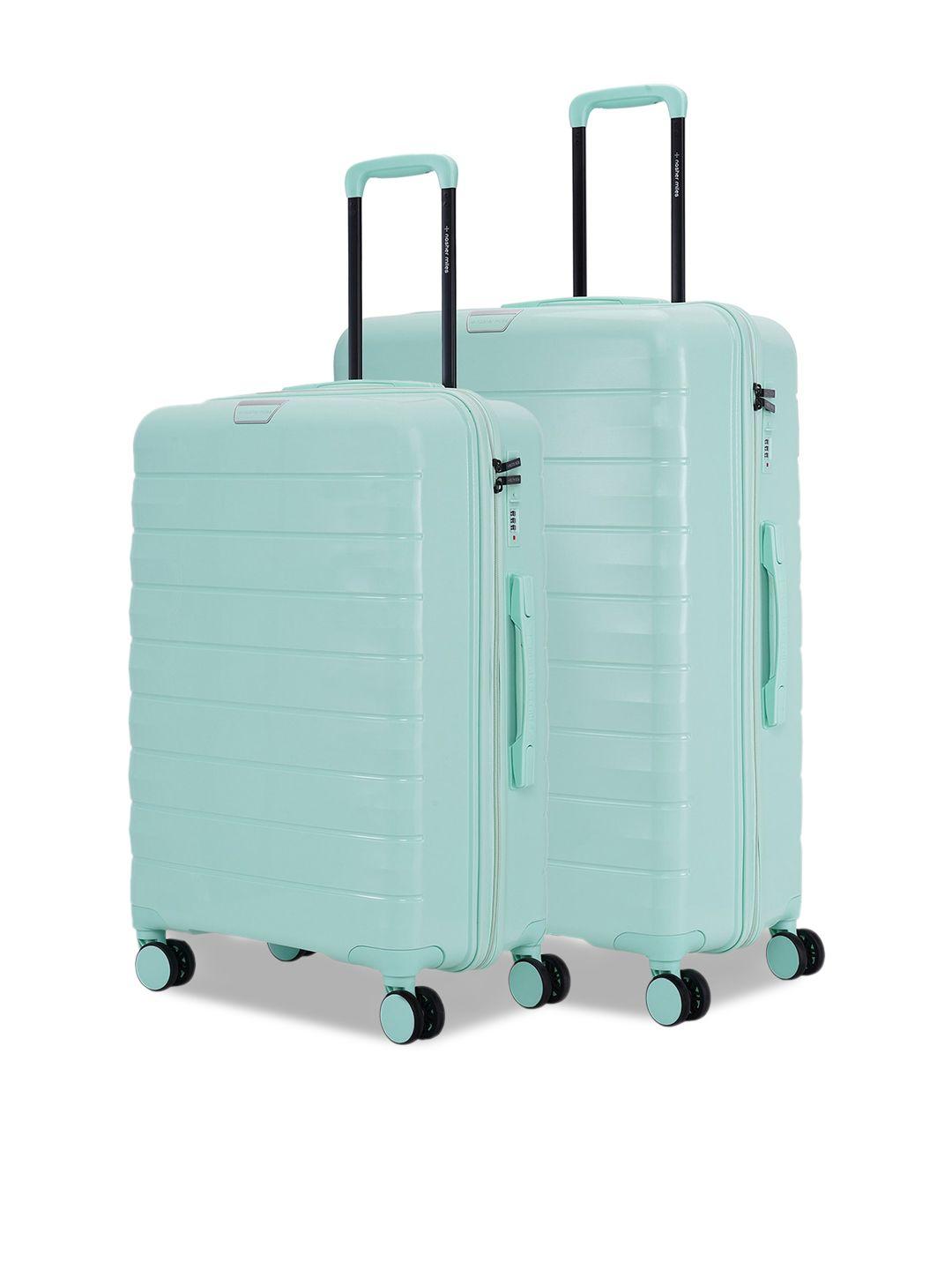 nasher miles vienna set of 2 lightweight hard-sided trolley suitcase