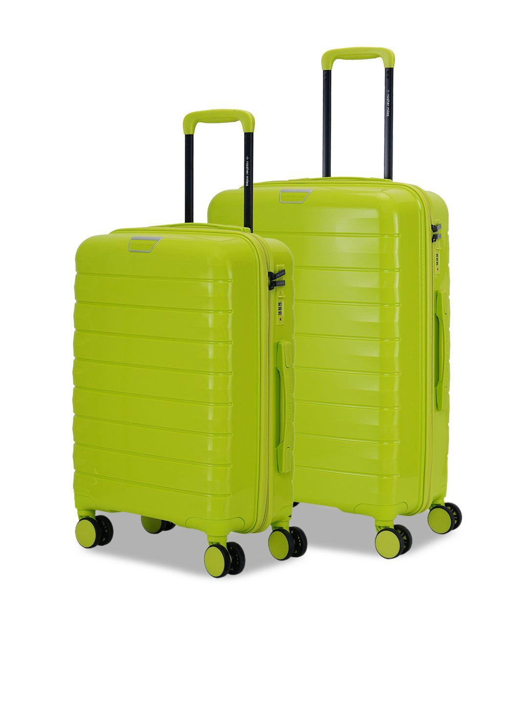 nasher miles vienna set of 2 water resistance hard-sided trolley suitcase