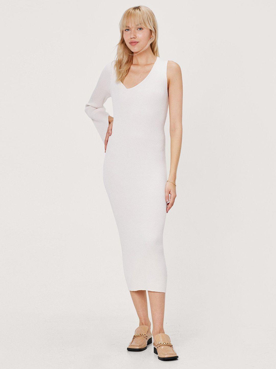 nasty gal ribbed bodycon midi dress