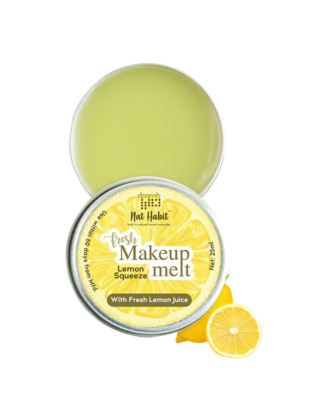 nat habit fresh lemon squeeze makeup melt remover with fresh lemon juice - 25 ml