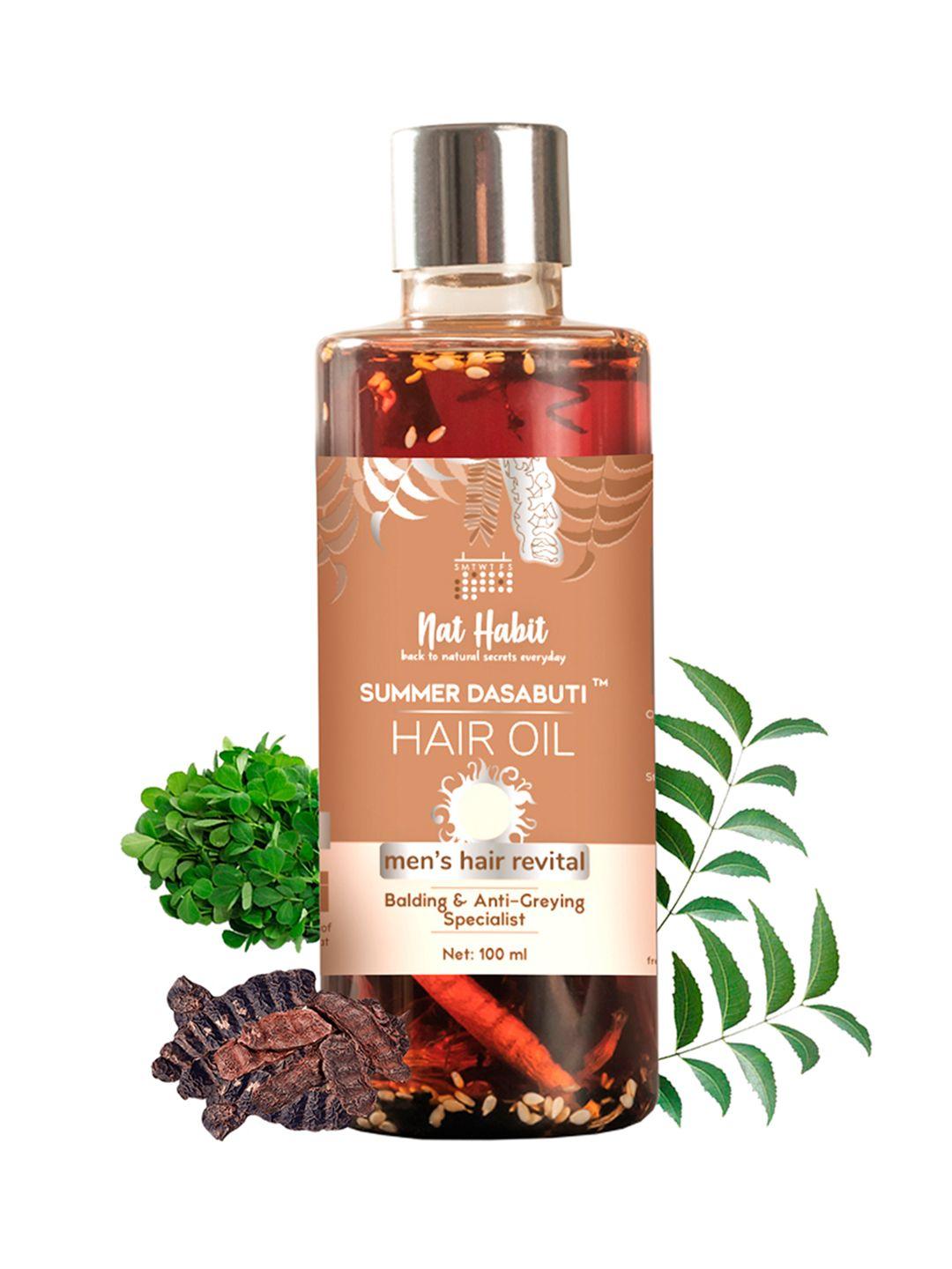nat habit men revital summer dasabuti hair oil for balding & anti-greying - 100ml