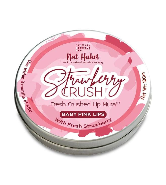 nat habit strawberry crush fresh crushed lip mura - 12 gm