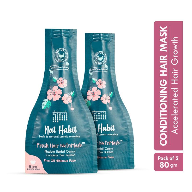 nat habit fresh hair nutrimask five oil hibiscus fuse - pack of 2
