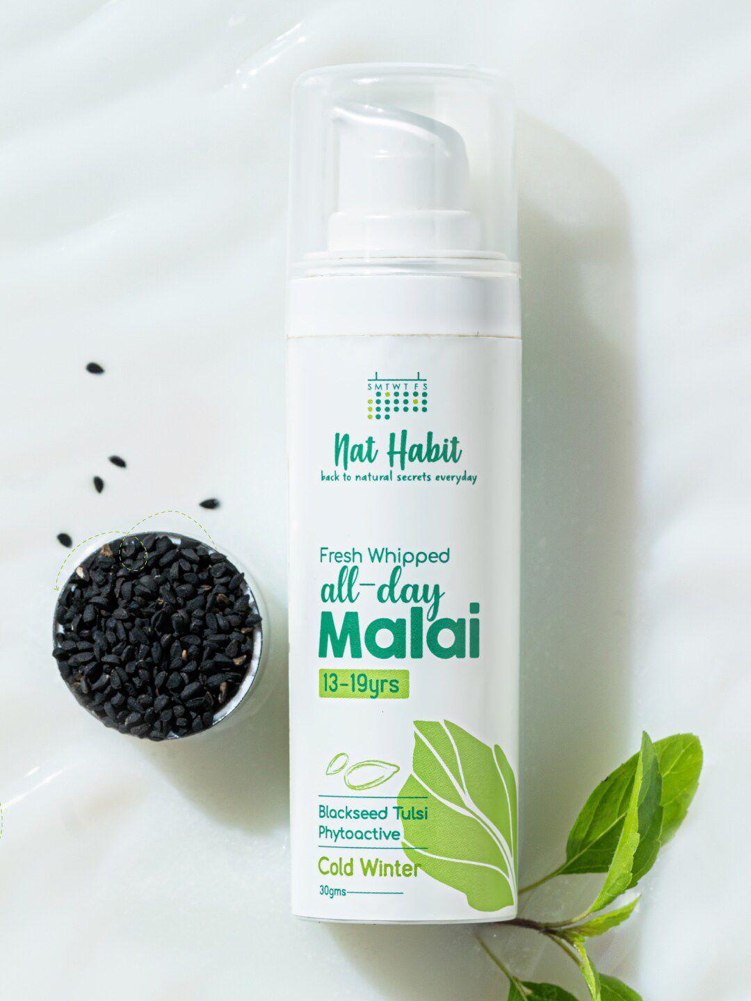 nat habit fresh whipped all day malai moisturizer with blackseed & tulsi - 30 g