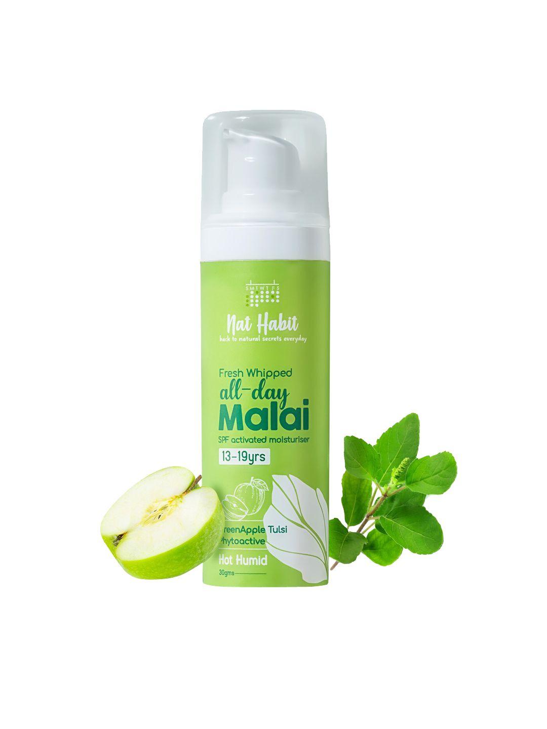 nat habit fresh whipped all day malai moisturizer with green apple & tulsi - 30 g