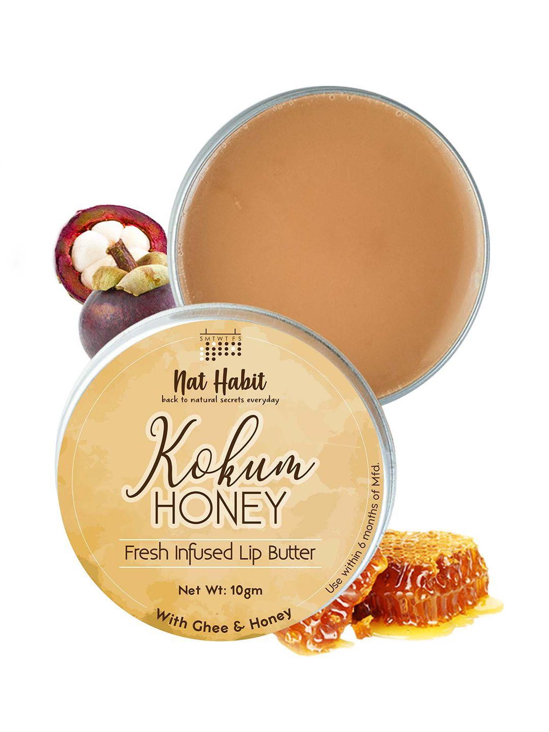 nat habit kokum honey fresh infused lip butter with ghee & honey - 10g