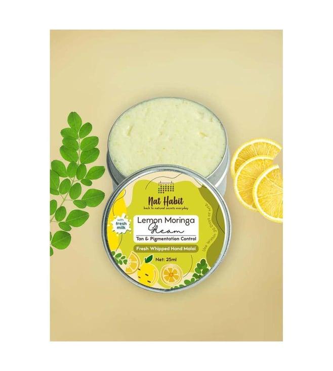 nat habit lemon moringa hand malai - 25 ml