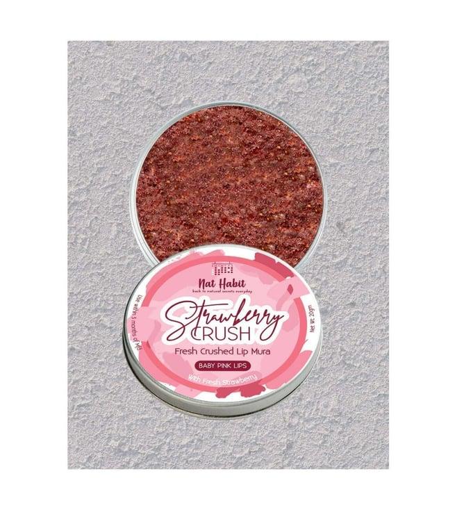 nat habit strawberry crush lip mura - 20 gm