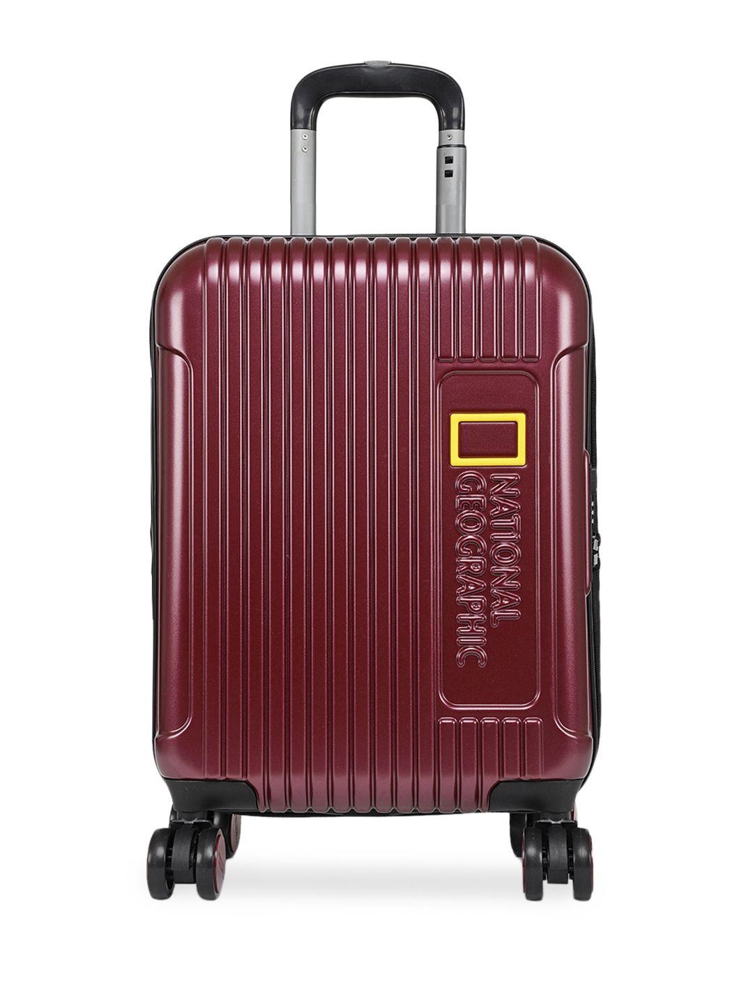 national geographic unisex red canyon 49cm textured cabin trolley