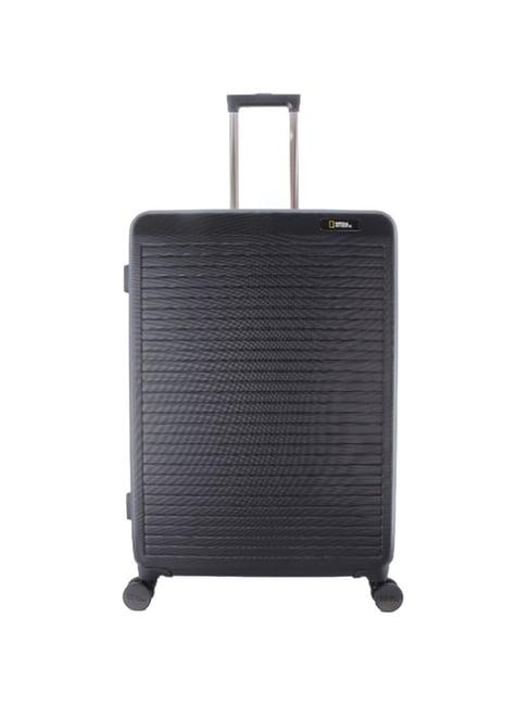 national geographic black large hard check in trolley - 28 inch