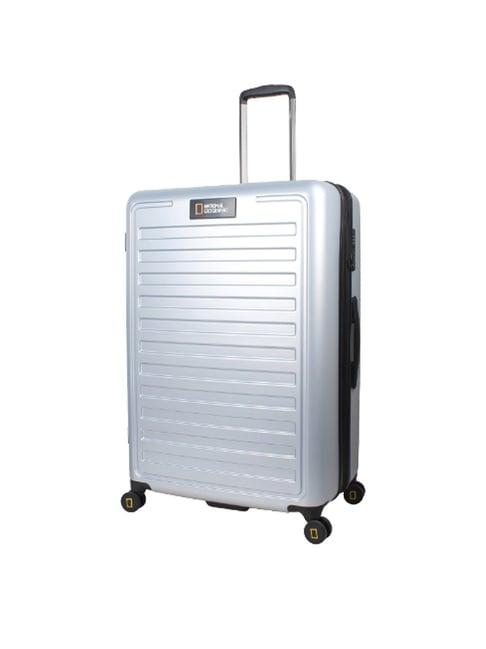 national geographic cruise  silver large check in  luggage -28 inch