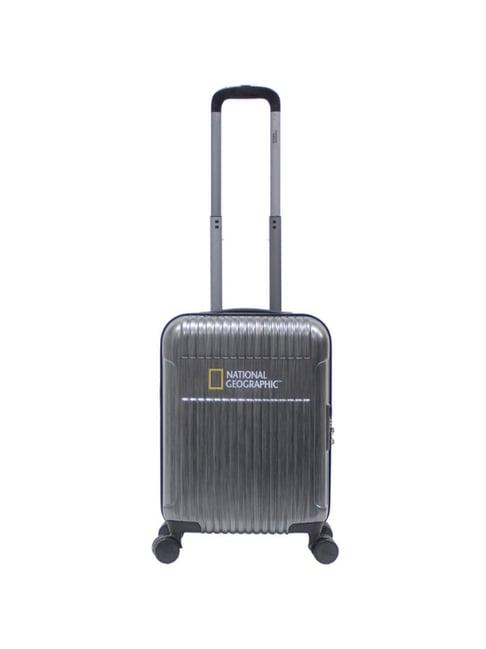 national geographic transit grey small hard cabin trolley - 20 inch