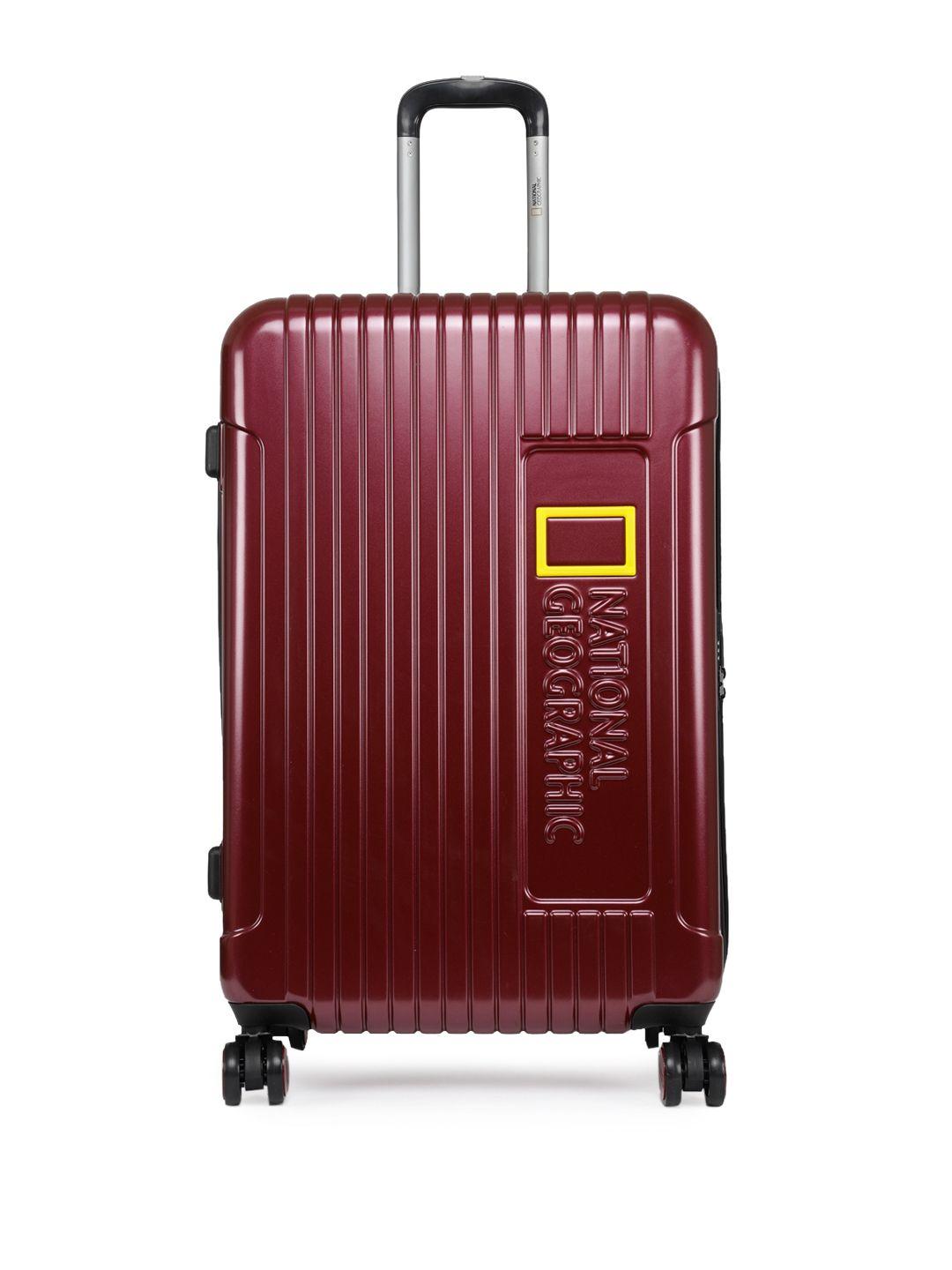 national geographic unisex red canyon 71cm large trolley suitcase n114ha