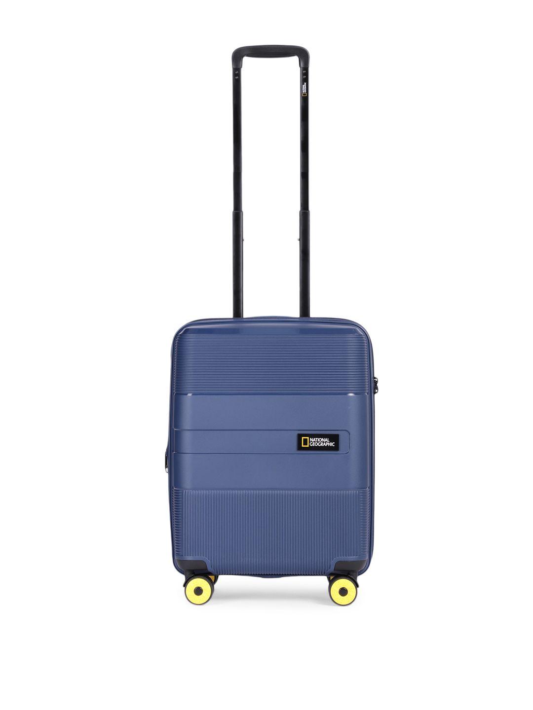 national geographic unisex solid 360-degree rotation cabin trolley bag - 55 cm