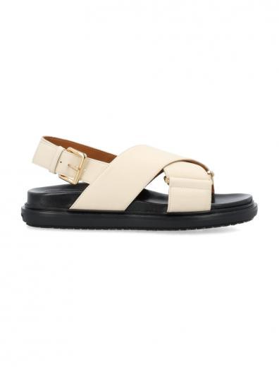 natural criss-cross sandals