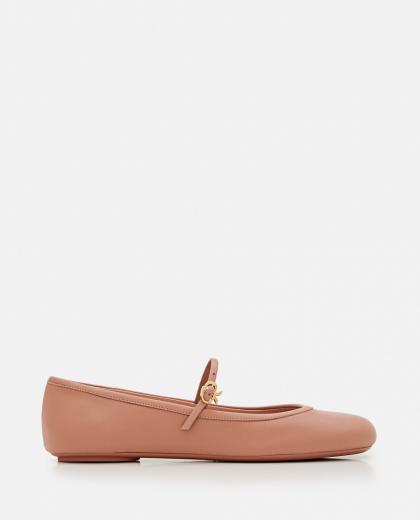 natural leather ballet flat