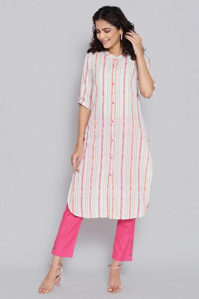 natural printed ethnic cotton kurta