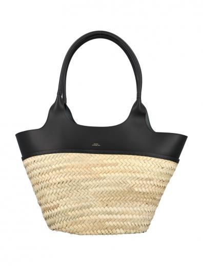 natural tanger raffia tote bag