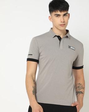 natural ventus blended regular fit polo t-shirt