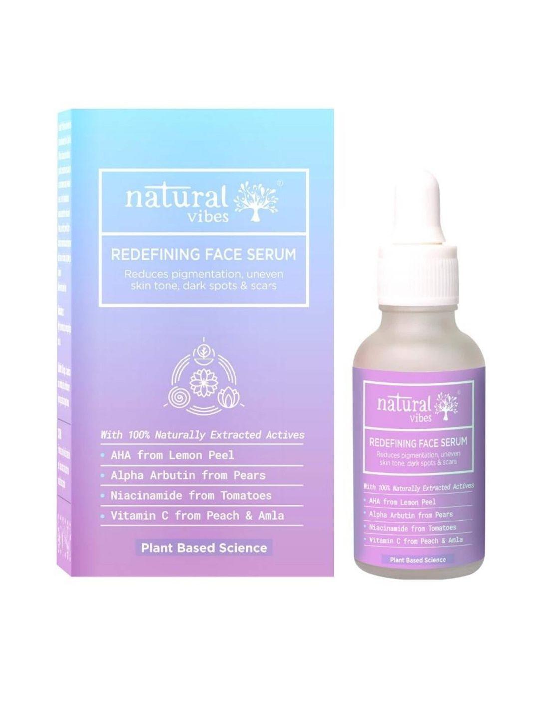 natural vibes redefining face serum with niacinamide & vitamin c - 30 ml