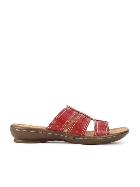 naturalizer by bata women's red casual sandals
