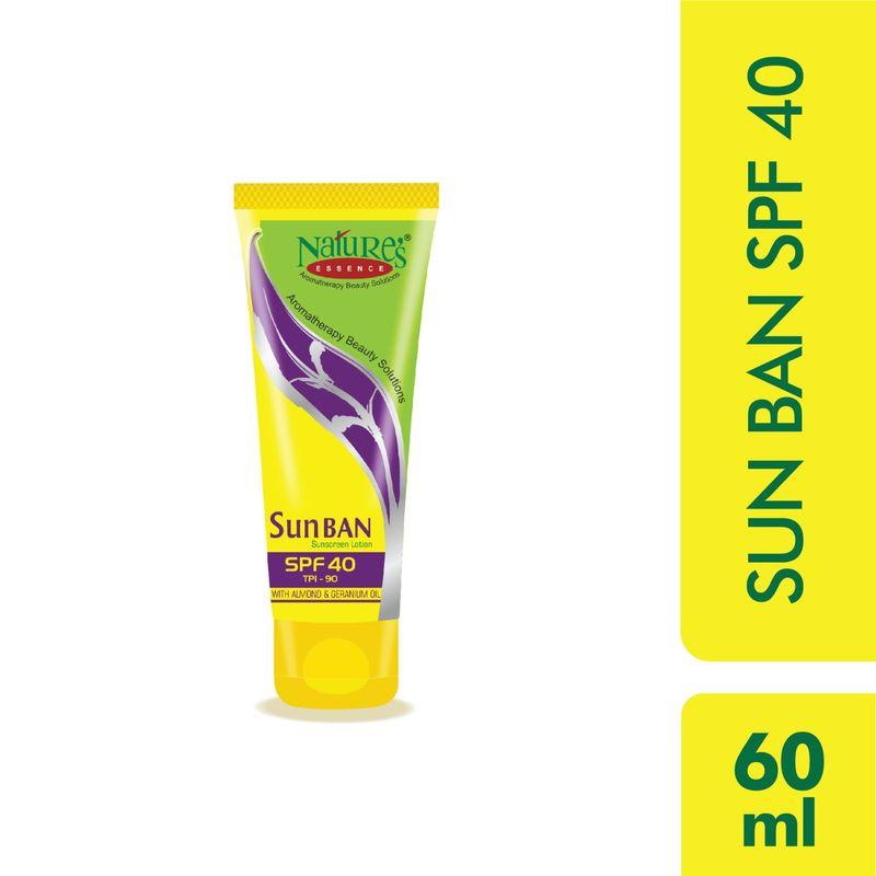 nature's essence sun ban sunscreen lotion spf 40