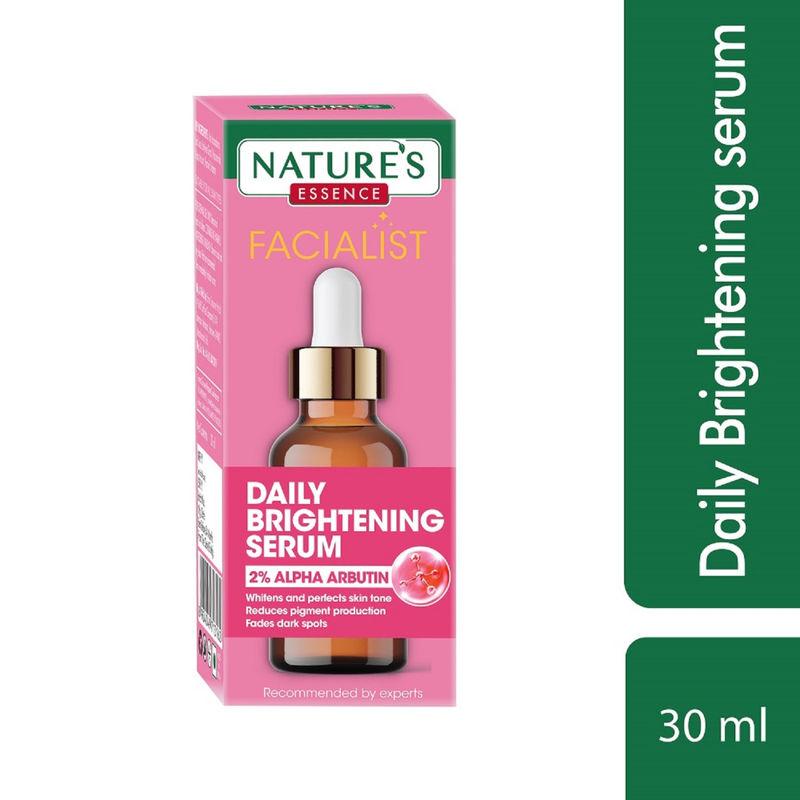 nature's essence daily brightening serum with 2% alpha arbutin