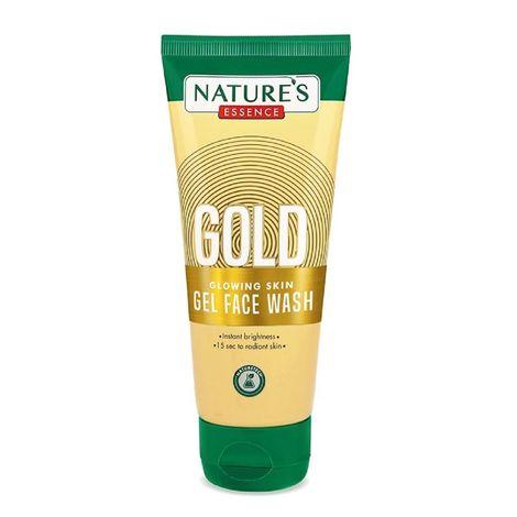 nature's essence gold glowing skin gel face wash (50ml/51g)
