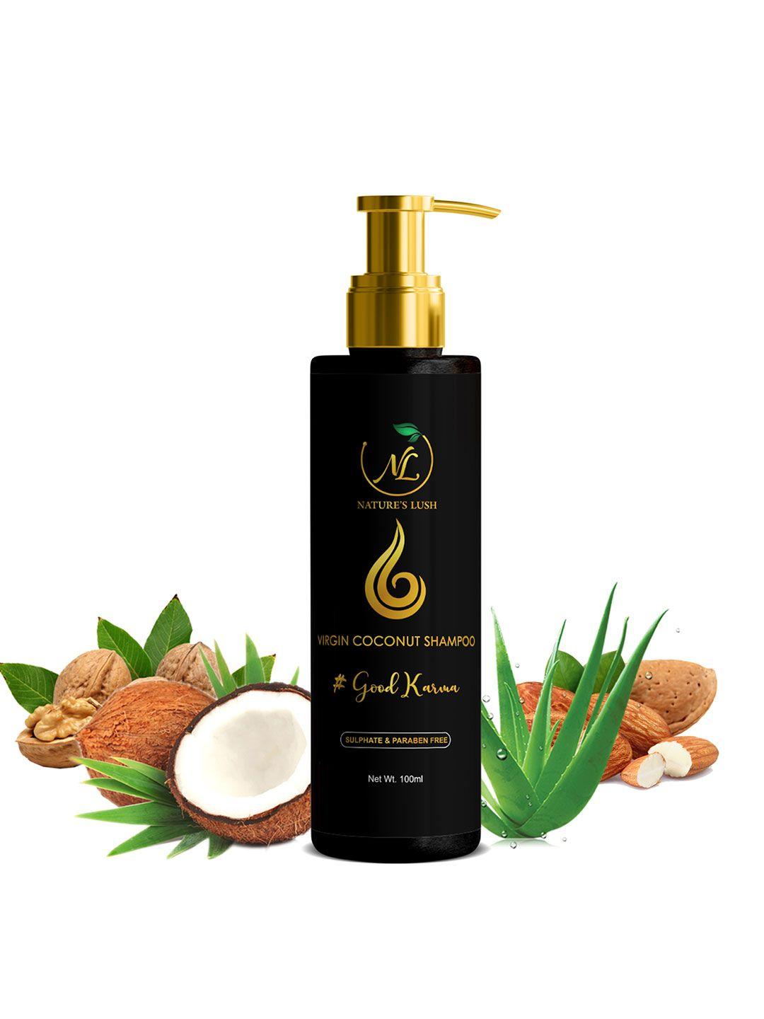 nature's lush good karma virgin coconut shampoo with black cummin seed - 250 ml