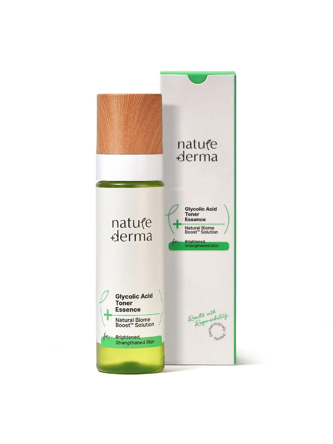 nature derma glycolic acid essence toner with natural biome-boost - 100ml